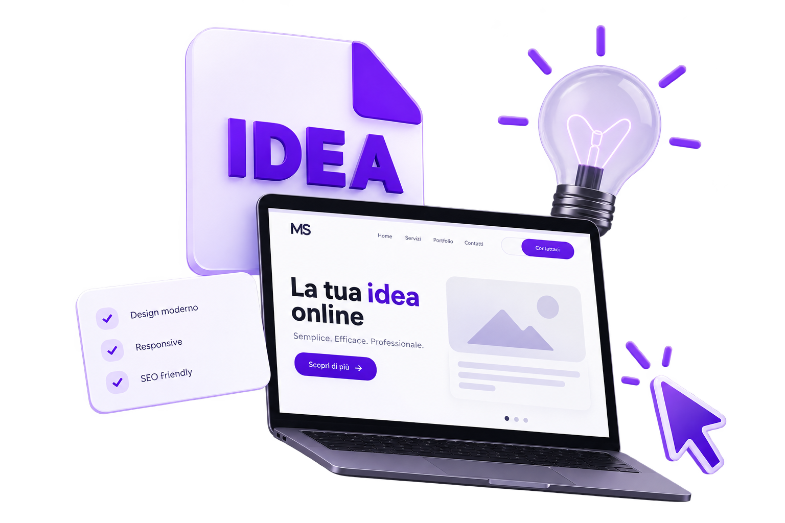 Esempio di sito web IDEA